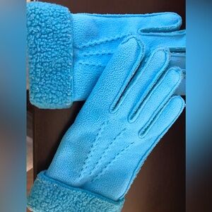 Lands End Faux Shearling Fleece Gloves